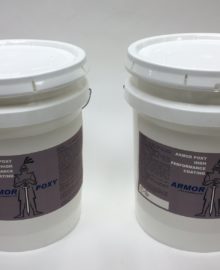 2 5 gallon pails of armorpoxy high performance coating