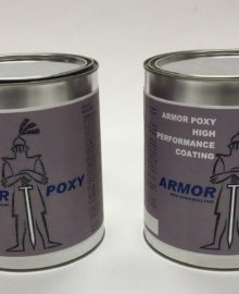 2 gallon cans of armorpoxy high performance coating