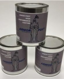 3 gallon cans of armorpoxy high performance coatings